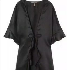 Victoria’s Secret Kimono Black Slip Robe